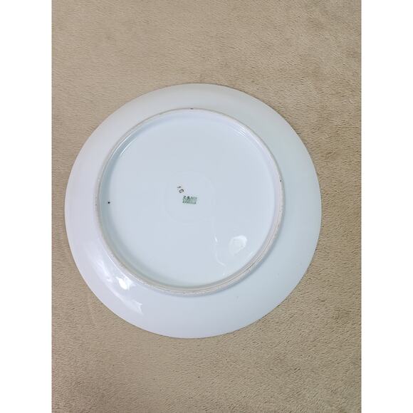 Bavaria Rounded Plate Grape Design Zeh Scherzer Gold Trim 8" Early 1900s Vintage - Picture 8 of 10